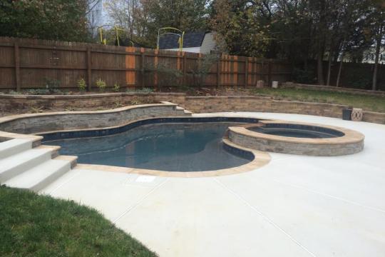 Swimming pool spa project
