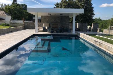 pool front view