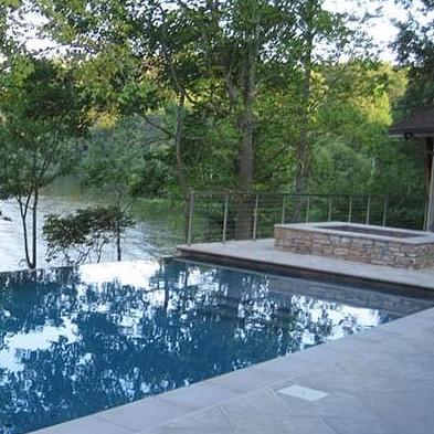 pool with lookout edge
