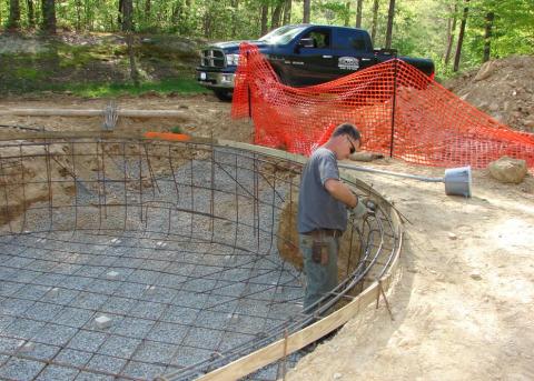 Swimming Pool Construction in process